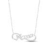 Thumbnail Image 1 of Diamond &quot;Mama&quot; Infinity Necklace 1/6 ct tw Round-cut Sterling Silver 18&quot;