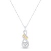 Thumbnail Image 0 of Diamond infinity "Mom" Necklace 1/4 ct tw Round-cut 10K Two-Tone Gold 18"