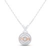 Thumbnail Image 1 of Diamond &quot;XO Mom&quot; Necklace 1/4 ct tw 10K Two-Tone Gold 18&quot;