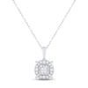 Thumbnail Image 0 of Diamond "Mom" Necklace 1/4 ct tw Princess & Round-cut 10K Two-Tone Gold 18"