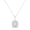 Thumbnail Image 1 of Diamond &quot;Mom&quot; Necklace 1/4 ct tw Princess & Round-cut 10K Two-Tone Gold 18&quot;