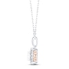Thumbnail Image 2 of Diamond &quot;Mom&quot; Necklace 1/4 ct tw Princess & Round-cut 10K Two-Tone Gold 18&quot;
