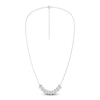 Thumbnail Image 2 of Diamond Smile Necklace 2 ct tw Oval & Round-cut 14K White Gold 18&quot;