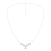 Thumbnail Image 2 of Diamond V Necklace 1-1/2 ct tw Pear & Round-cut 14K White Gold 18&quot;