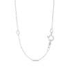 Thumbnail Image 1 of Love Entwined Diamond Necklace 1 ct tw Round-cut 10K White Gold 18"