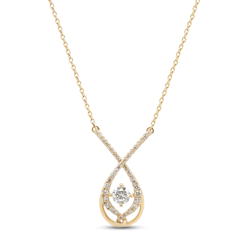 Diamond Lock & Key Necklace, 14k Gold - Society Telluride