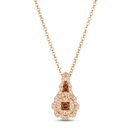 Le Vian Diamond Necklace 5/8 ct tw 14K Strawberry Gold 19"