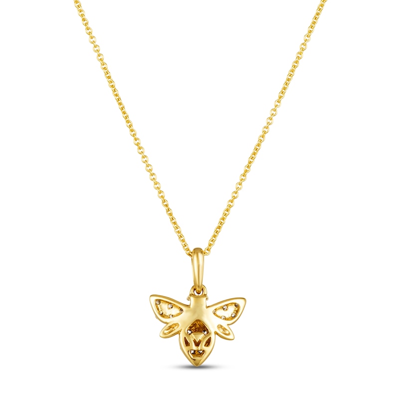 Main Image 3 of Le Vian Diamond Bee Necklace 1/4 ct tw 14K Honey Gold 18&quot;