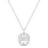 Thumbnail Image 1 of Diamond &quot;Vote&quot; Star Necklace 1/20 ct tw Round-cut Sterling Silver 18&quot;