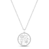 Thumbnail Image 0 of Diamond S.T.E.M. Medallion Necklace 1/4 ct tw Round-cut Sterling Silver 18"