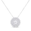 Thumbnail Image 1 of KAY Lab-Grown Diamonds Necklace 1 ct tw Round-cut 14K White Gold 18&quot;