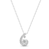 Thumbnail Image 0 of Purest Love Diamond Necklace 1/2 ct tw Round-cut 10K White Gold 18"