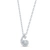 Thumbnail Image 1 of Purest Love Diamond Necklace 1/10 ct tw Round-cut Sterling Silver 18&quot;