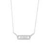 Thumbnail Image 0 of Diamond Three-Stone Necklace 1/2 ct tw Round-cut 10K White Gold 18"