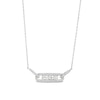 Thumbnail Image 1 of Diamond Three-Stone Necklace 1/2 ct tw Round-cut 10K White Gold 18&quot;