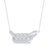 Thumbnail Image 1 of Diamond Three-Stone Necklace 1/5 ct tw Round-cut Sterling Silver 18"