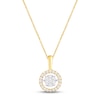 Thumbnail Image 1 of Unstoppable Love Diamond Necklace 1/3 ct tw Round-cut 10K Two-Tone Gold 19"