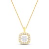 Thumbnail Image 1 of Unstoppable Love Diamond Necklace 1/3 ct tw Round-cut 10K Two-Tone Gold 19&quot;