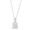 Thumbnail Image 2 of Diamond Necklace 1/2 ct tw Princess & Round-cut 10K White Gold 18&quot;