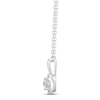 Thumbnail Image 3 of Diamond Necklace 1/2 ct tw Princess & Round-cut 10K White Gold 18&quot;