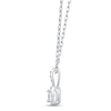 Thumbnail Image 2 of Diamond Necklace 1/4 ct tw Princess & Round-cut 10K White Gold 18"