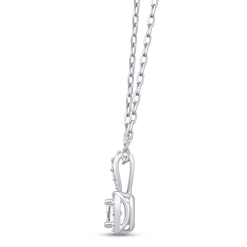 1.00 Cttw Diamond Lock Pendant