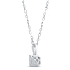 Thumbnail Image 4 of Diamond Necklace 1/4 ct tw Princess & Round-cut 10K White Gold 18&quot;