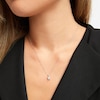 Thumbnail Image 5 of Diamond Necklace 1/4 ct tw Princess & Round-cut 10K White Gold 18&quot;