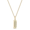 Thumbnail Image 3 of Men's Malachite Necklace 10K Yellow Gold 22&quot;
