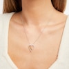 Thumbnail Image 2 of Diamond "Nana" Heart Necklace 1/5 ct tw Round-cut Sterling Silver & 10K Yellow Gold 18"