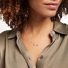 Thumbnail Image 5 of Diamond &quot;Love&quot; Necklace 1/15 ct tw Round-cut Sterling Silver 18&quot;