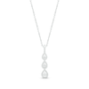 Thumbnail Image 1 of Diamond Three-Stone Pear Drop Necklace Sterling Silver 18&quot;