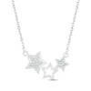 Thumbnail Image 1 of Diamond Stars Necklace Sterling Silver 18&quot;