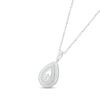 Thumbnail Image 2 of Diamond Teardrop Necklace 1/20 ct tw Round-cut Sterling Silver 18&quot;