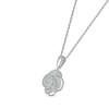 Thumbnail Image 2 of Diamond Swirl Necklace 1/20 ct tw Round-cut 10K White Gold 18&quot;