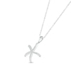 Thumbnail Image 2 of Diamond Starfish Necklace 1/20 ct tw Round-cut Sterling Silver 18&quot;