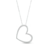 Thumbnail Image 1 of Diamond Heart Necklace 1/8 ct tw Round-cut Sterling Silver 18&quot;