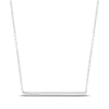 Thumbnail Image 1 of Diamond Three-Stone Bar Necklace Sterling Silver 18&quot;