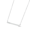Thumbnail Image 2 of Diamond Three-Stone Bar Necklace Sterling Silver 18&quot;