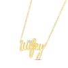 Thumbnail Image 2 of Diamond &quot;Wifey&quot; Necklace 10K Yellow Gold 18&quot;