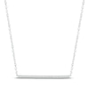 Thumbnail Image 0 of Diamond Bar Necklace 1/20 ct tw Round-cut Sterling Silver 18"