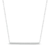 Thumbnail Image 1 of Diamond Bar Necklace 1/20 ct tw Round-cut Sterling Silver 18&quot;