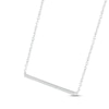 Thumbnail Image 2 of Diamond Bar Necklace 1/20 ct tw Round-cut Sterling Silver 18&quot;