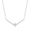 Thumbnail Image 0 of Diamond V Necklace Sterling Silver 18"