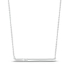 Thumbnail Image 1 of Diamond Bar Necklace Sterling Silver 18&quot;