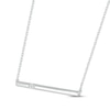 Thumbnail Image 2 of Diamond Bar Necklace Sterling Silver 18&quot;