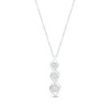 Thumbnail Image 0 of Diamond Twist Drop Necklace 1/10 ct tw Round-cut Sterling Silver 18"