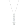 Thumbnail Image 1 of Diamond Twist Drop Necklace 1/10 ct tw Round-cut Sterling Silver 18&quot;