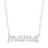 Thumbnail Image 1 of Diamond &quot;Mama&quot; Necklace 1/10 ct tw Round-cut Sterling Silver 18&quot;