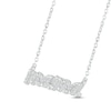 Thumbnail Image 1 of Diamond "Mama" Necklace 1/10 ct tw Round-cut Sterling Silver 18"